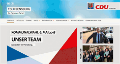 Desktop Screenshot of cdu-flensburg.de