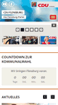 Mobile Screenshot of cdu-flensburg.de